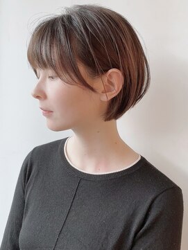 モリオフロムロンドン 原宿本店(morio from London) 【morio原宿】ショートボブ　丸みボブ　前髪有　骨格矯正