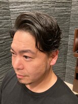プレミアムバーバー 目黒店(PREMIUM BARBER produce by HIRO GINZA)&nbsp;かき上げ流しショート
