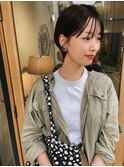 ショートカット　カラー　前髪　ミニボブ/表参道.南青山