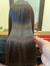 カット＋顔周り美髪ストレート【前髪縮毛矯正】＋6種類TR