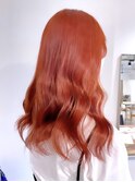オレンジカラー/オレンジジュース/ダブルカラー/髪質改善/艶髪