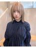 ブリーチ＆カラー＆グローバルミルボントリートメント　￥12000