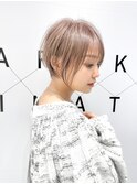 ピンクグレージュショート20代30代40代50代