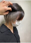 20代30代大人アッシュグレージュダブルカラーボブ【上野】