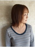 ブリーチなしダブルカラー×ジンジャーグレージュ