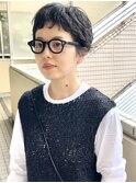 ベリーショートパーママーレットオン眉パーマショートパーマ
