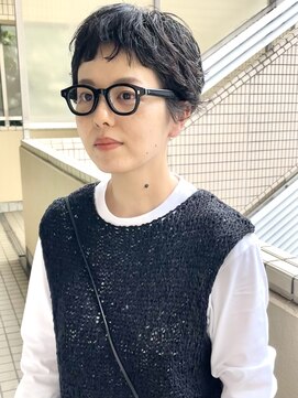 ファイブシーン アオヤマ(5SCENE AOYAMA) ベリーショートパーママーレットオン眉パーマショートパーマ