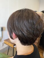 チルハウス(Chill-hus) ナチュラルフェザーショート＊マロンベージュ暖色系カラー40代