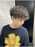 MEN'S HAIR/ダークアッシュ/ニュアンスパーマ/韓国マッシュ