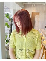 オックスクリエーション OX CREATION 小倉&nbsp;ボブスタイル×レッドブラウン　オックスクリエーション小倉店