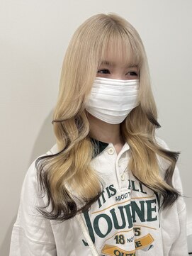 アルファバイオリカ(ALPHA by ORIKA) ハイトーンベージュに裾ちゃいろ♪