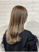 ことりベージュミルクティーベージュシースルーカラー大人可愛い