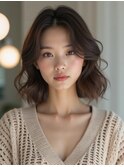 韓国くびれヘア_調布ワイドバング外ハネボブ美髪のススメ