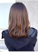 しっかりレイヤー　ナチュラルブラウングラデーション