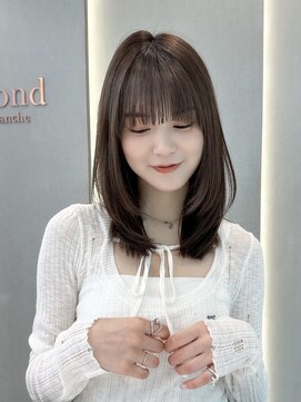 ロンド ブランシュ 錦糸町北口(Lond blanche) ミニウルフレイヤーカット顔周り前髪韓国ショートボブ/錦糸町