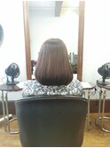 肩くらいの重めボブ