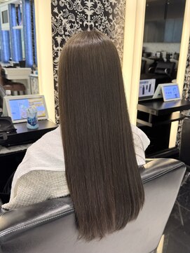 エアー 銀座タワー(AIR) オリーブベージュ/ダブルカラー/ケアカラー/髪質改善