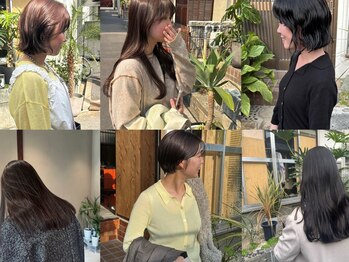 サムウェア(SOMEWHERE)の写真/骨格・髪質・クセを見極め、再現性の高いカットを提案。伸びても形が崩れにくく、日常の扱いやすさも◎