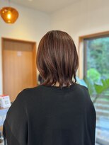 ヘアーロッジ(HAIR ROJJ)&nbsp;大人ピンクベージュ×くびれウルフ