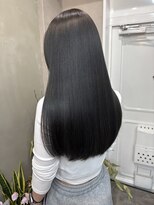 ファビ 渋谷(Fab)&nbsp;くびれヘア/暗めカラー/アプリコットオレンジ/縮毛矯正