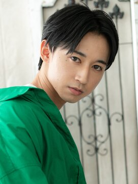 モッズヘア メン 新所沢店(mod's hair men) センターパート爽やか黒髪ビジカジメンズショートd新所沢