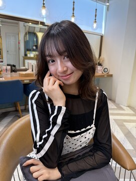 ロンドアベニール 北千住(Lond avenir) 暗めカラー/ボブ顔周り/前髪/レイヤー/髪質改善/縮毛矯正/北千住