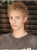 ベリショスパイキーショートべリーショートアップバングメンズ
