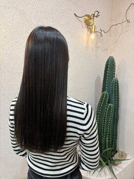 トリコ 柏(tricot) 縮毛矯正×グレージュカラー