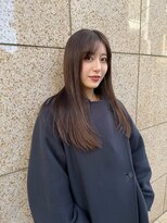 エクレア 岡山イオン前ハレまち通り(eclair.)&nbsp;岡山髪質改善透明感カラー顔周りレイヤー小顔大人艶ロング美髪風