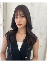 ニューヨークニューヨーク なんば道頓堀店(NYNY)&nbsp;結んでも可愛い顔まわりレイヤー×グレーブラウン