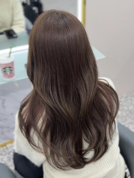 ラ ミュウ バイ ディーアンドティー(LA MIU by D&T) ブラウンベージュ×インナーカシスピンク