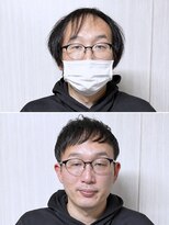 リライブ 名古屋(RELIVE) 30代40代50代U字アップバングショートメンズ名古屋国際センター
