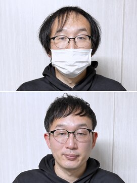 リライブ 名古屋(RELIVE) 30代40代50代U字アップバングショートメンズ名古屋国際センター
