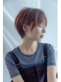 【横顔が綺麗に見える】丸みショート