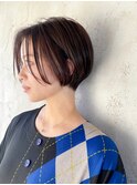 洗練された大人の色気ショートボブ