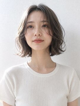 ヘイ 松本店(HEY) 【HEY 松本】ゆるふわボブパーマ×透け感グレージュ