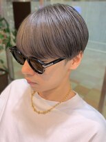 美容室 スタイルエキシティ(STYLE EKI CITY)&nbsp;マッシュ ハイトーン ベージュ 韓国風 デザインカラー