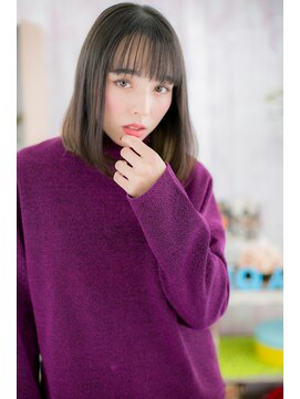 ミック 日暮里店(miq) グラデカラーの透明感ミディアムa