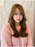 韓国風前髪×レイヤーカット【髪質改善/新宿/レイヤーカット】