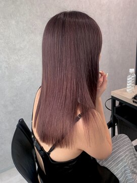 ロウル 渋谷(LOWRL) ボルドーケアカラー/ミディアムヘア