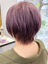 カーサ バイ ハミュウ たまプラーザ(CASA by Humium)&nbsp;透明感♪髪質改善カラーパープルアッシュショートボブ小顔艶感