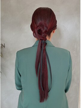 シアン(SYAN) 【清水】ヘアセット/モード/おしゃれシニヨン/チェリーレッド