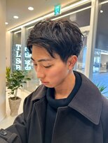 エクリジユウガオカ(equri Jiyugaoka) 【自由が丘】刈り上げ×前髪立ち上げショート/アッシュブラック