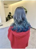 シルバーアッシュ×エメラルドブルー