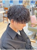 メンズツイストスパイラルパーマツーブロマッシュ横浜