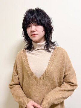 ヨー(Yoh-) 【おしゃれ女子ウルフヘア/星亘祐】ウルフパーマ/レイヤーカット