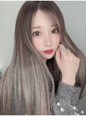 シールエクステでグラデーション韓国ヘア　ワンホン　表参道