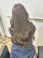 ノー バイ イオエ 西梅田(no. by ioe)&nbsp;ブリーチなしカラー/髪質改善/ミルクティーベージュ/小顔ヘア