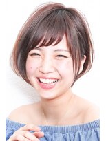 モニカ 西宮北口(Monica)&nbsp;前下がりボブ・  内巻きワンカール・  ボブショート・暗髪