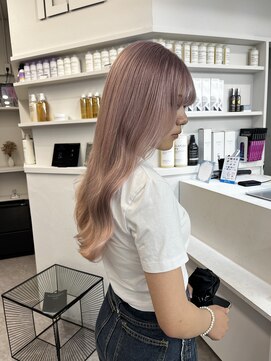 ペレ 渋谷(PELE) イメチェン/ホワイトブロンド/外ハネボブ/美髪/渋谷